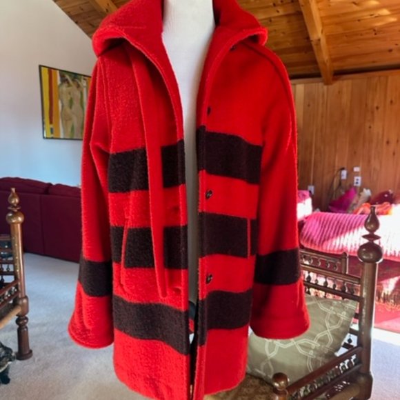 Woolrich Red and Black Women's Coat - Picture 2 of 13